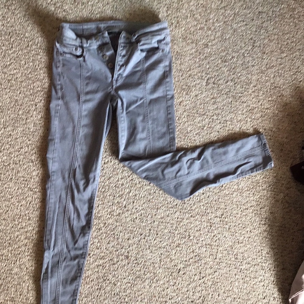 Gray American Eagle Hi Rise Jegging size 6